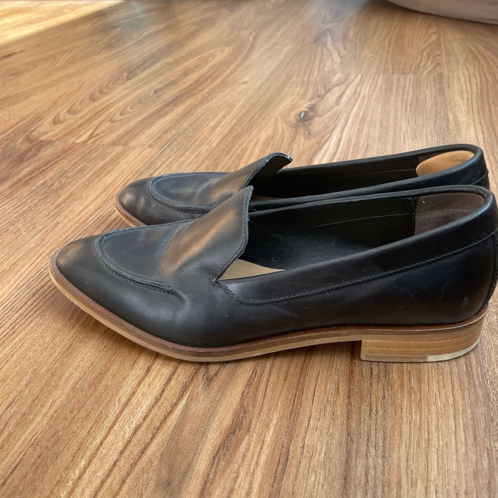 Everlane Italian Penny Loafers, Black 6.5